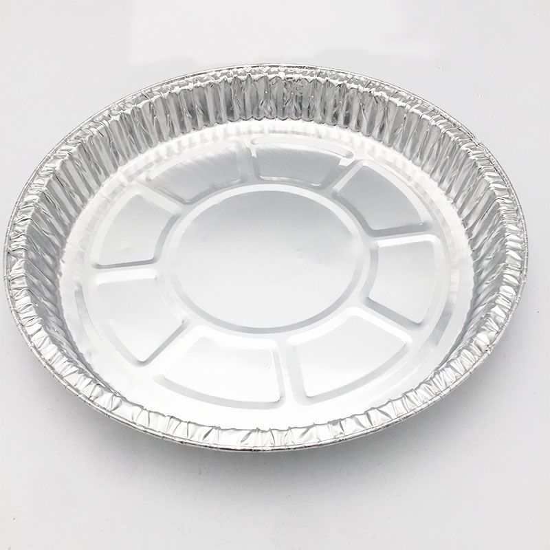 Assiette à pizza jetable en aluminium